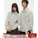 江南先生NewJNXS绣花长短款 复古格纹衬衣秋男女情侣休闲绣花衬衫