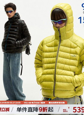 江南先生NewJNXS户外多色保暖90白鸭绒无胆防绒连帽排骨羽绒服冬