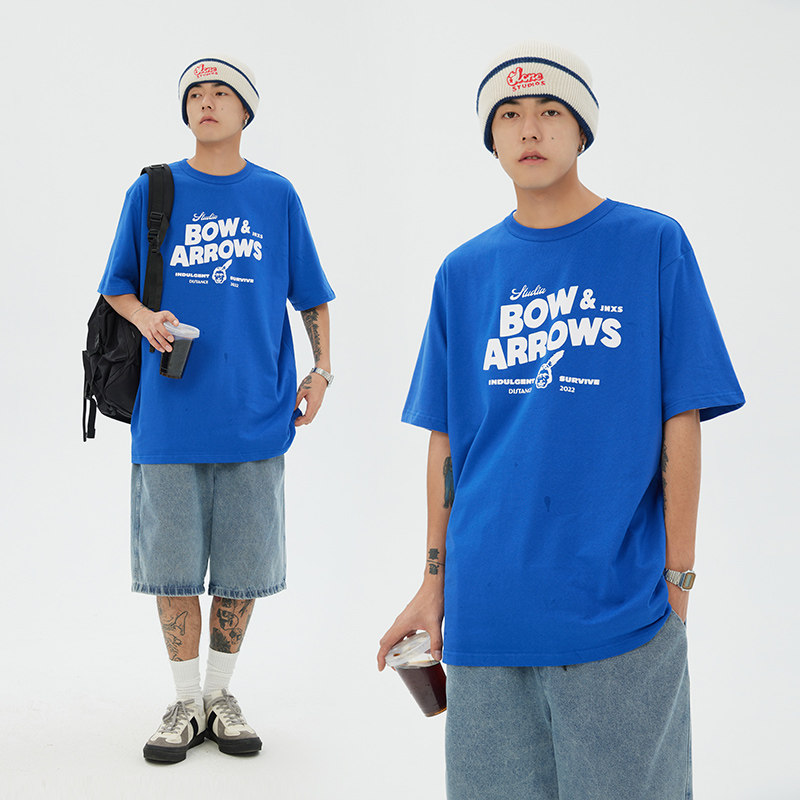 JNXS/江南先生夏装新品美式复古印第安印花短袖T恤男日系潮流半袖|msdalam kategori Pakaian Lelaki, baju-T - dari Buy2taobao.com untuk memberikan perkhidmatan ejen Taobao profesional membeli
