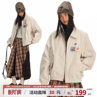 江南先生NewJNXS魔术贴bomber飞行夹克春秋休闲宽松工装 外套男女