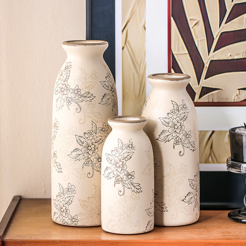 新中式青花瓷陶瓷花瓶插花复古水养玫瑰鲜花红果摆件客厅中国风,鲜花速递/花卉仿真/绿植园艺,花瓶,淘宝优惠券,粉丝福利购,淘宝优惠卷