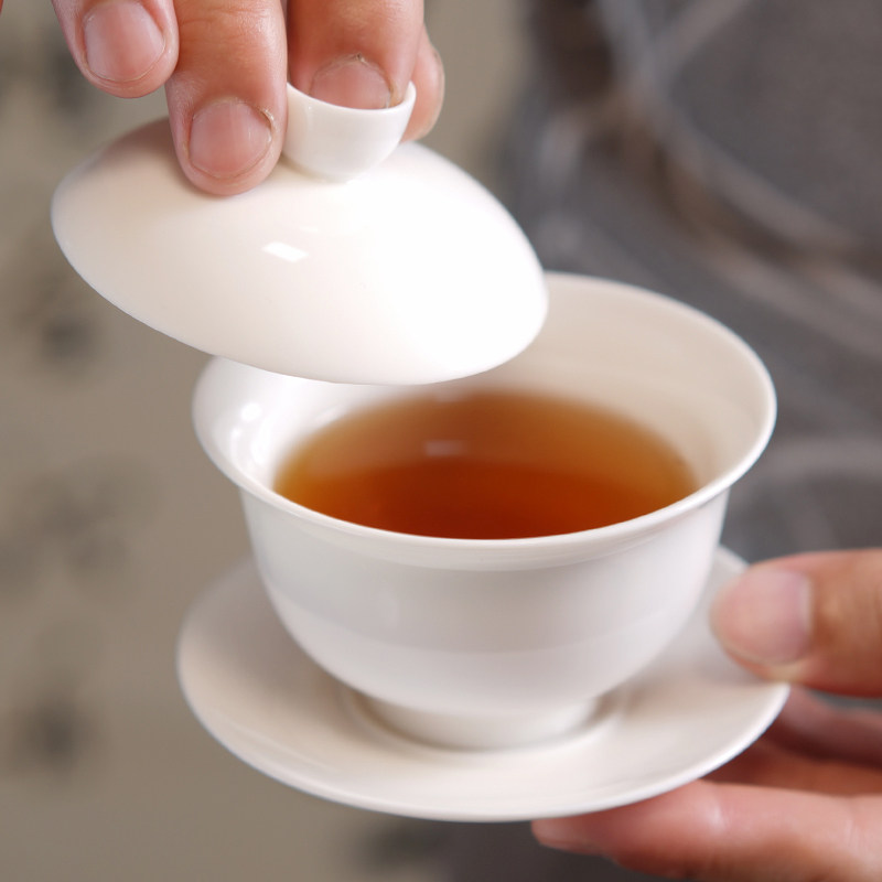 盖碗纪森茶杯普洱茶潮汕工夫茶