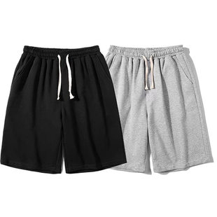 宽松纯色卫裤 夏季 中裤 子透气男生篮球运动薄款 简约休闲 五分裤 短裤