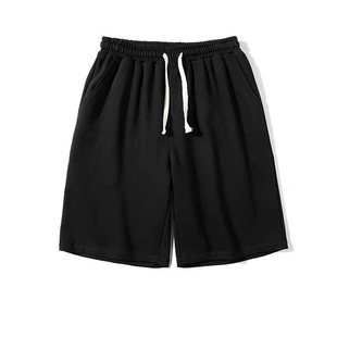 运动卫裤 男生纯色百搭简约夏季 中裤 宽松休闲裤 短裤 居家学生五分裤