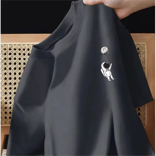 衫 宽松短袖 内纯色打底搭圆领夏 白色体恤大码 T恤男女半袖