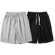 短裤 松紧腰卫裤 运动中裤 子男生宽松篮球五分裤 纯色百搭休闲裤 夏季