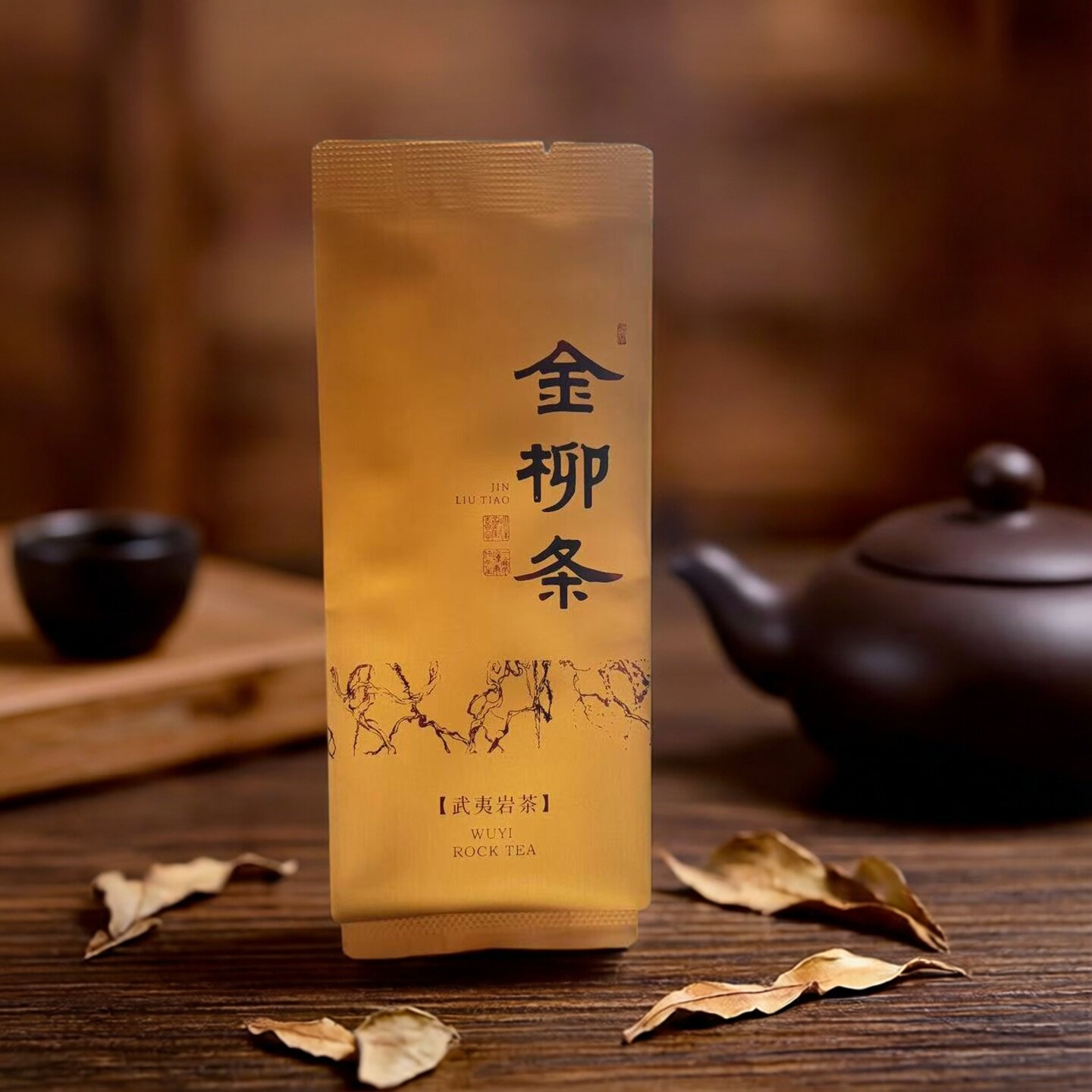 武夷金柳条岩茶莲花峰名丛金柳条试喝礼盒花香大红袍250g