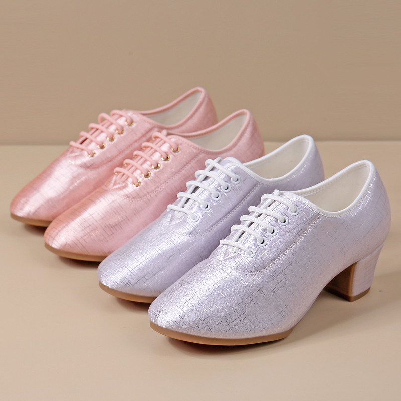 夏季新款冰丝布舞鞋女士交谊舞舞蹈拉丁舞软底摩登舞广场跳舞