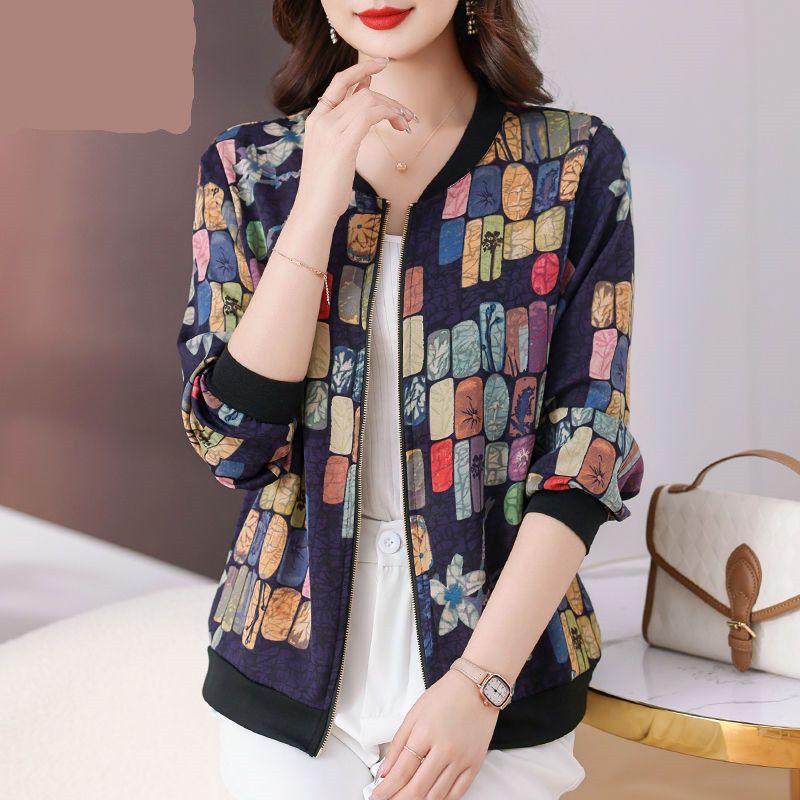 妈妈装时尚短外套200斤大码