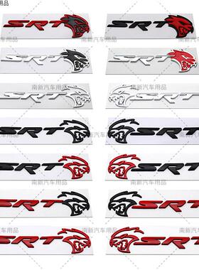 SRT地狱猫镂空豹头车标 适用于道奇吉普克莱斯勒大切诺基车贴标