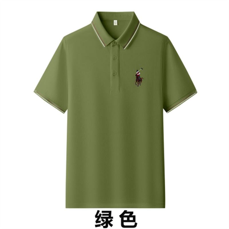 样衣孤品处理爸爸装男士短袖POLO衫10A抗菌面料刺绣高品质夏季T恤