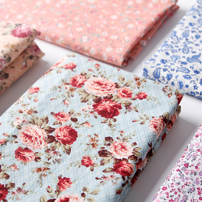 diy复古小碎花布料面料半米价
