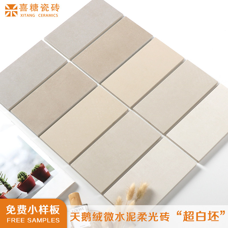 天鹅绒微水泥柔光砖超白胚地砖简约现代客厅卫生间防滑室内地砖
