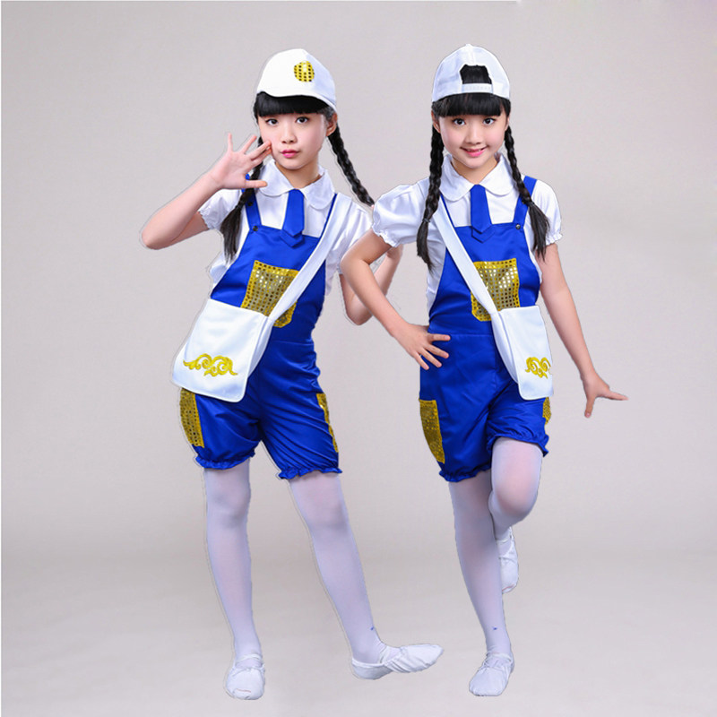 新款六一儿童演出服小荷风采爸爸妈妈听我说小学生舞蹈表演服
