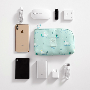 数码 收纳包大容量数据线鼠标耳机收纳包旅行便携保护盒多功能随身