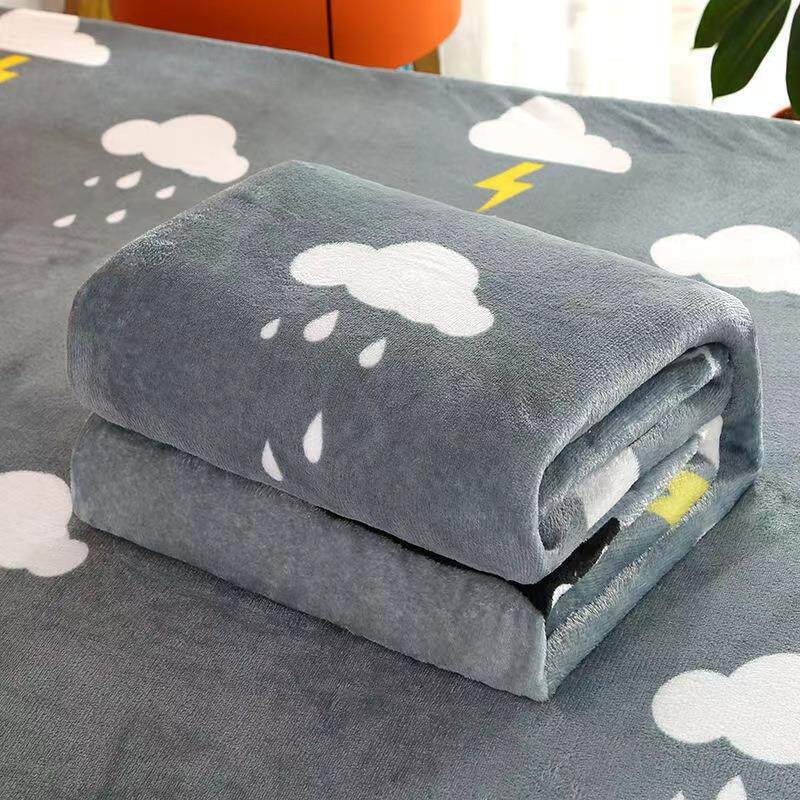 雨云70*100法兰绒毛毯双人单人床单单件空调毛巾小被子空调被夏季