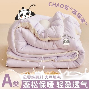 A类德绒大豆纤维被子冬季厚款被芯秋冬天牛奶绒棉被单人学生宿舍