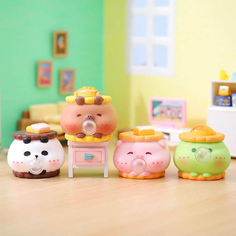 创意潮玩夹心饼干捏捏摆件桌面萌宠装饰品儿童玩具礼品