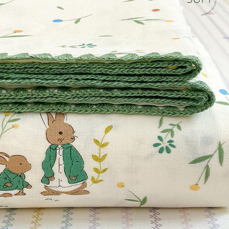 卡通全棉三层纱床单单件纯棉儿童纱布被单人床笠加厚床垫套保护罩