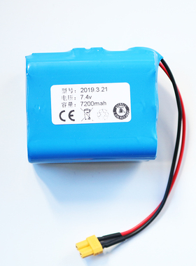 7.4V充电汇纳580挖掘机18650锂电池组Tx30型插头7200mah大容量