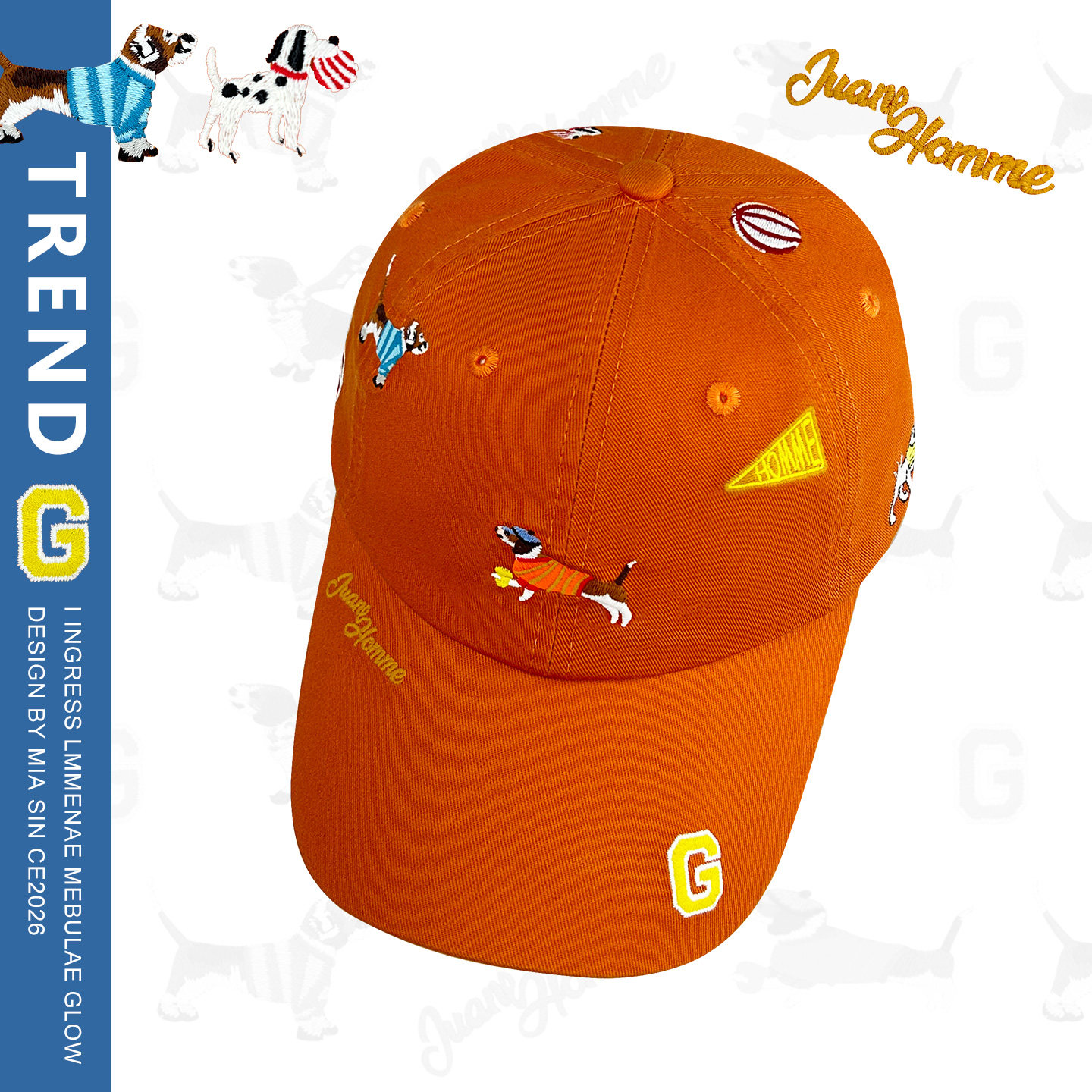 韩国卡通刺绣可爱狗狗乐园棒球帽男女百搭简约纯棉显脸小鸭舌帽子,服饰配件/皮带/帽子/围巾,帽子,淘宝优惠券,粉丝福利购,淘宝优惠卷