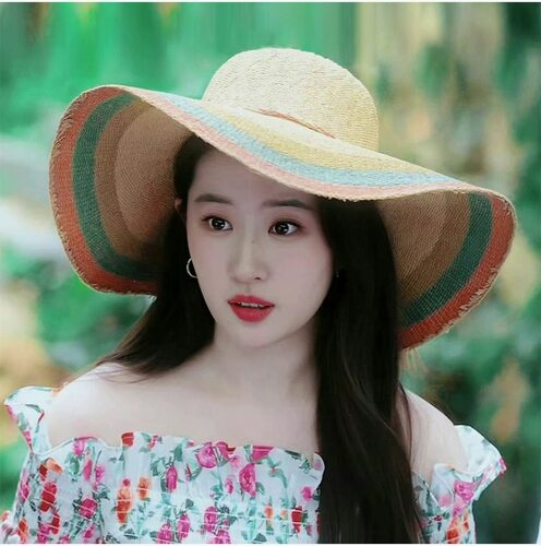 夏季三亚度假神帽刘亦菲同款草帽