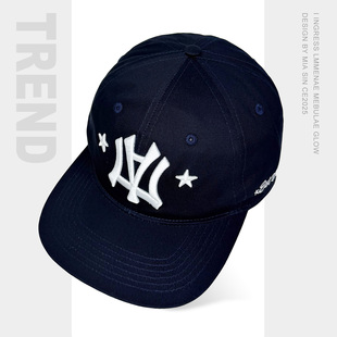 韩国潮牌aeae系列刺绣字母棒球帽女软顶平檐街头嘻哈滑板鸭舌帽男