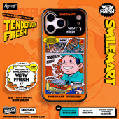 PAPERWORKS原创超市新鲜里脊肉美式 漫画款 磁吸充电MagSafe半透明适用于苹果iPhone17ProMax手机壳