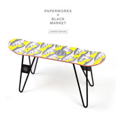 PAPERWORKS 创意滑板凳 BLACKMARKET原创罐头图案合作款
