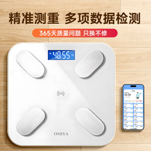 体重秤家用精准电子秤小型充电体脂秤减肥专用称重计人体称
