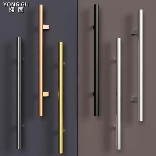 对开不锈钢把手玻璃门木门通用