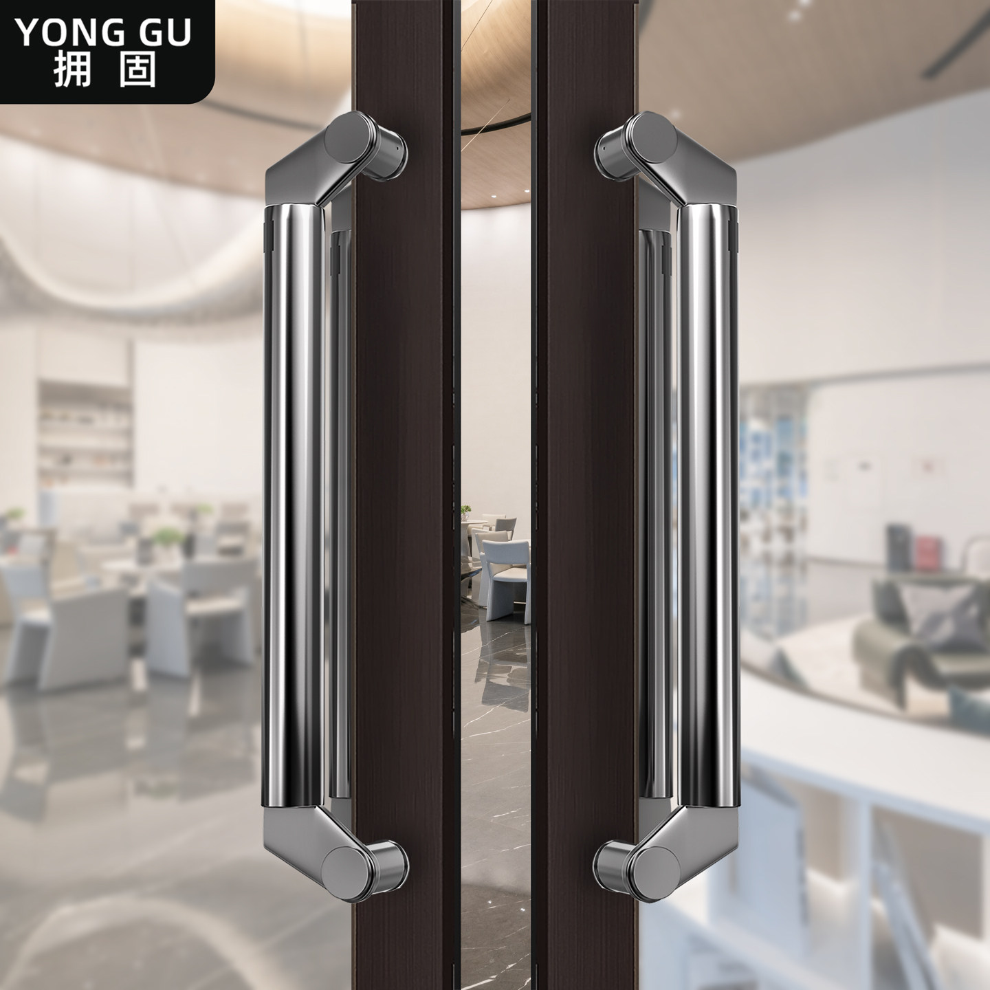玻璃门拉手不锈钢加厚无框刀头型斜拐脚深灰色有框门推拉木门把手,基础建材,大拉手,淘宝优惠券,粉丝福利购,淘宝优惠卷