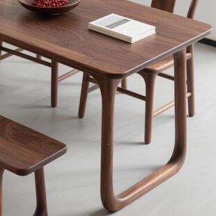 简宋氏美学禅意胡桃白蜡木茶桌椅黑组合客办厅家用酒店约1公室茶