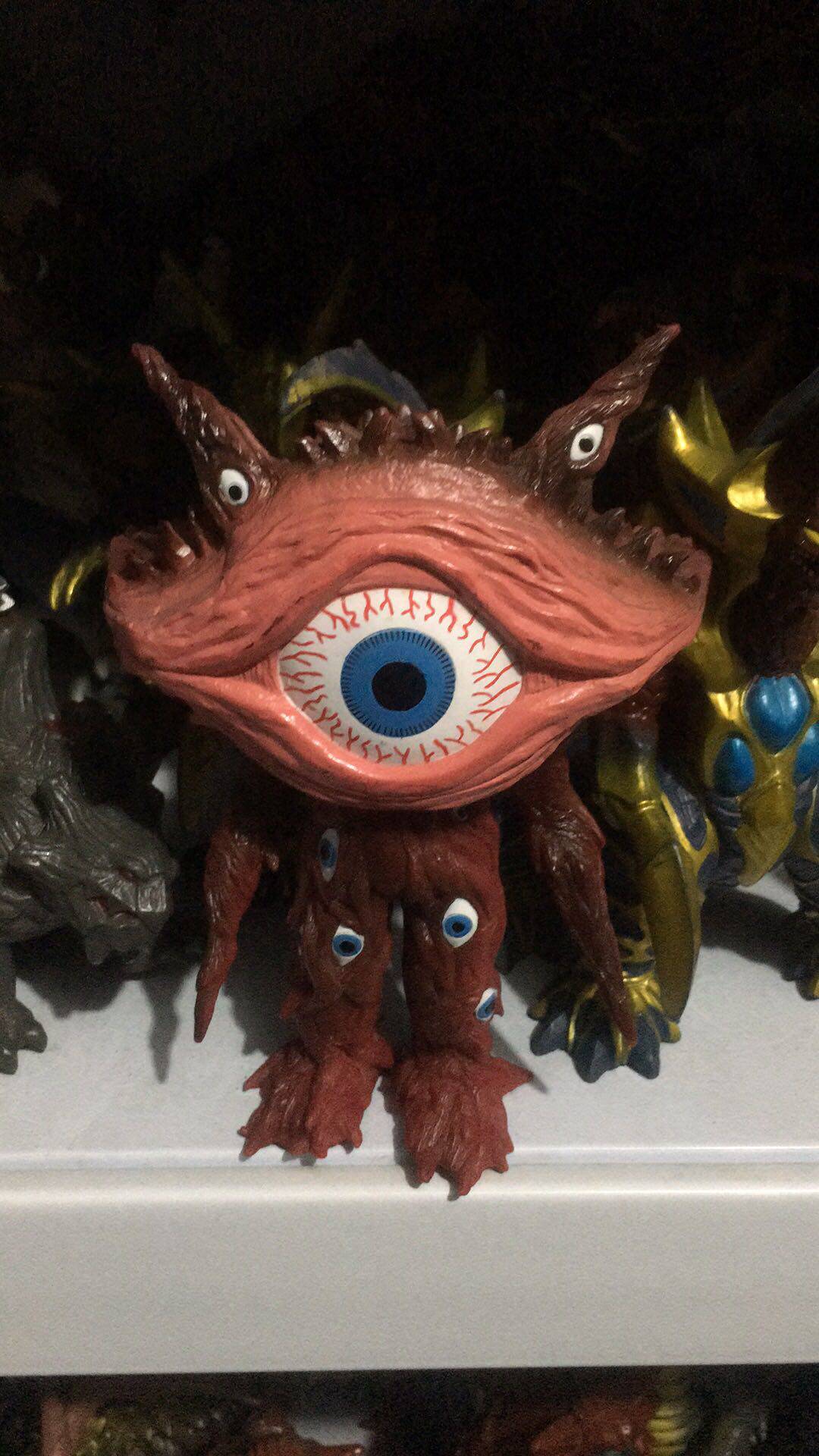 万代模型 盖亚奥特曼怪兽 眼q 加恩q 奇兽 17cm 人偶手办