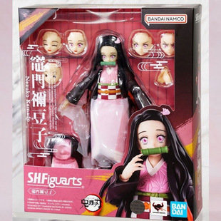 万代 SHF 鬼灭之刃 灶门祢豆子 灶门炭治郎妹妹 可动 手办 现货