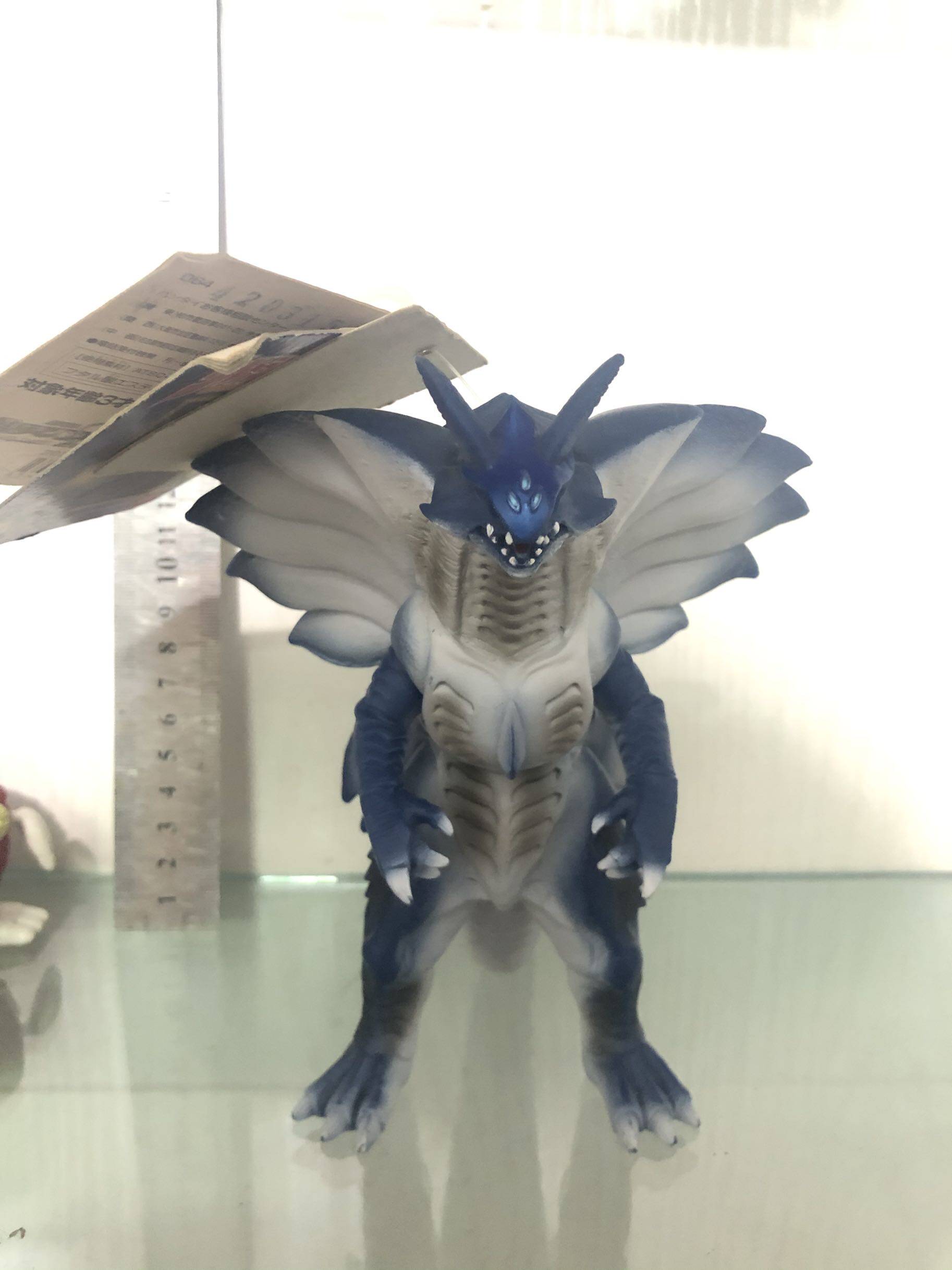 万代模型 奥特曼怪兽软胶 高斯奥特曼 雷甲兽蓝色  全新带卡
