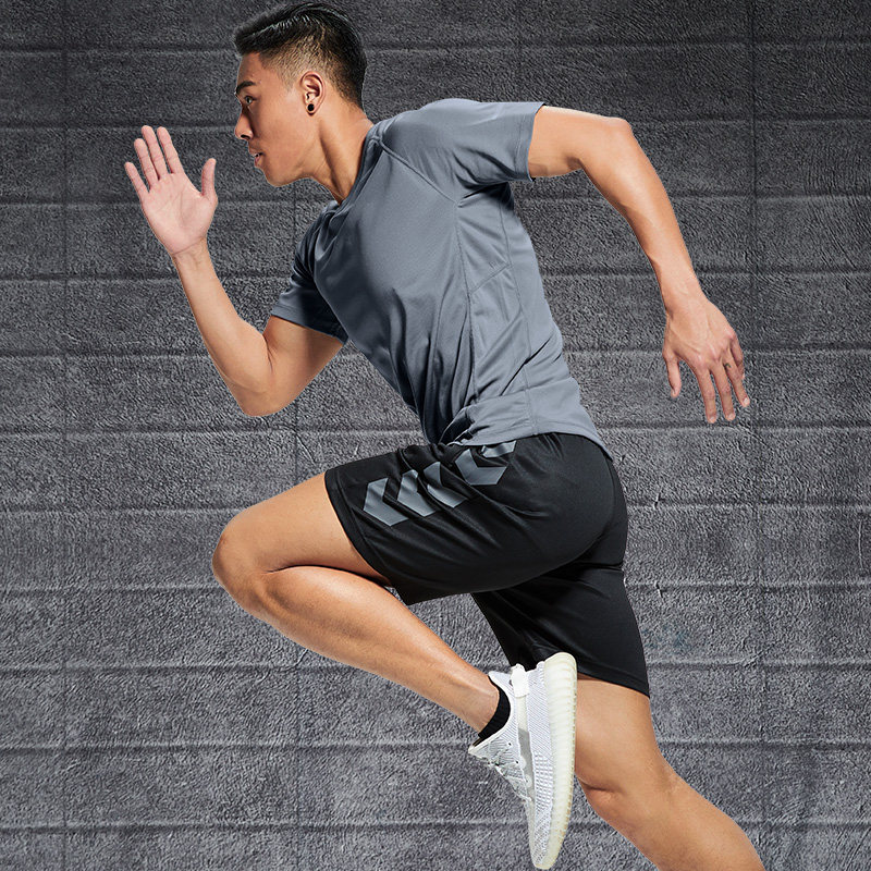 运动套装男夏季跑步骑行速干衣短袖T恤背心冰丝篮球训练健身衣服