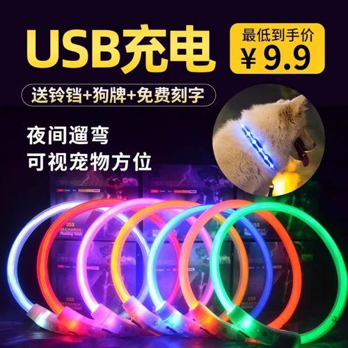狗狗充电防水发光项圈