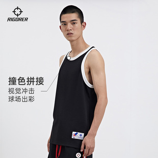 准者2022新款运动背心男篮球训练跑步健身肌肉透气速干无袖体恤