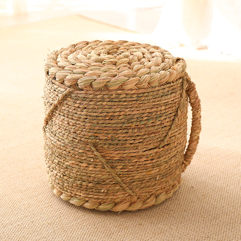 稻草蒲团坐垫地上榻榻米草编织垫子家用坐墩地板坐凳懒人客厅座墩