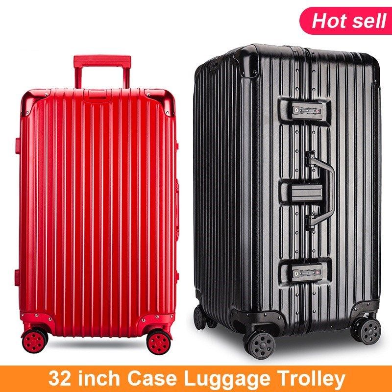 Large Suitcase Big Travel Bag 32 inch Case Luggage Trolley图片
