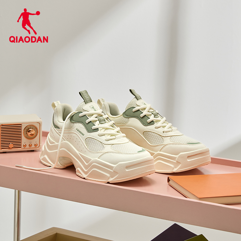 乔丹女老爹鞋休闲鞋网面透气厚底