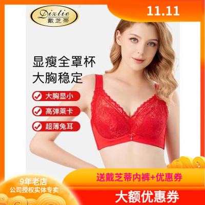 戴芝蒂软钢圈收副乳显小薄款文胸