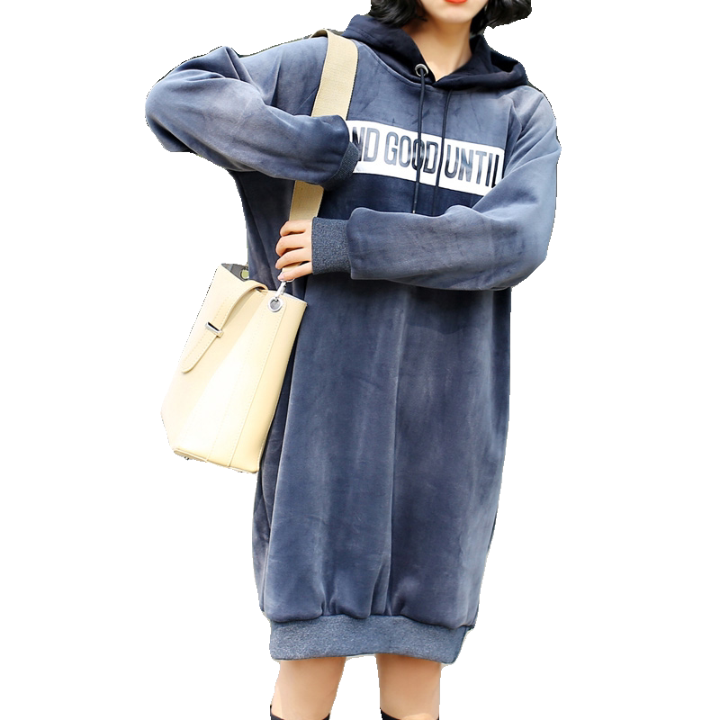 冬季加绒加厚新款韩版宽松卫衣