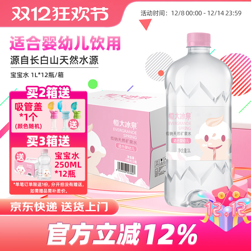 恒大冰泉矿泉水适合婴幼儿长白山