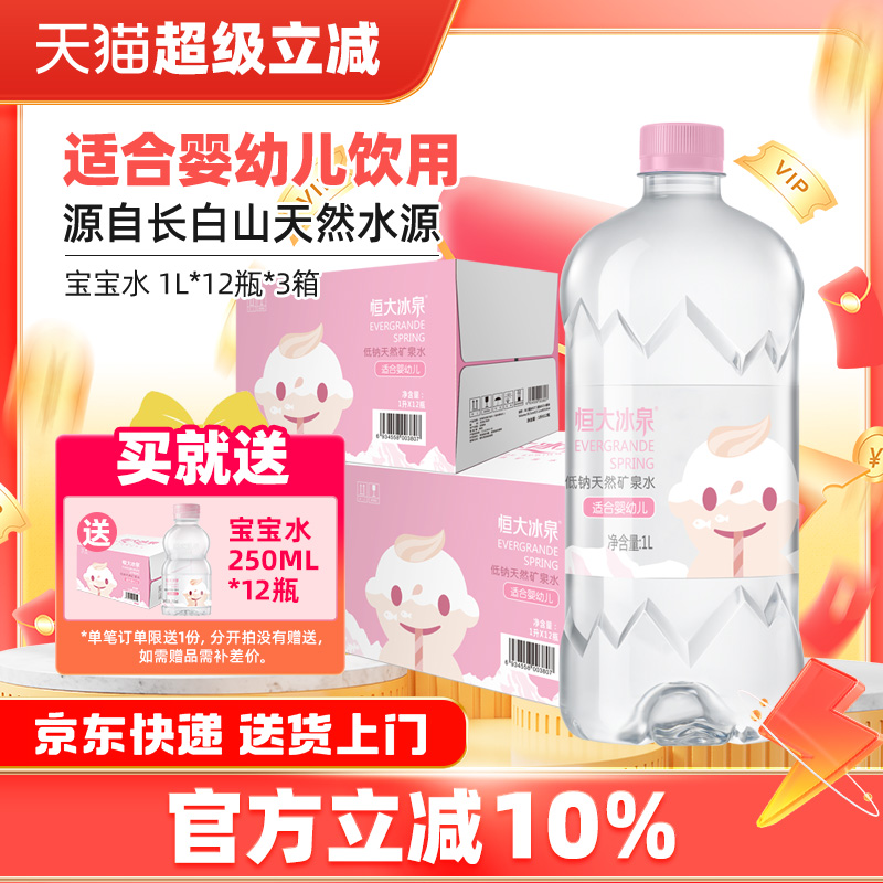 恒大冰泉矿泉水适合婴幼儿长白山