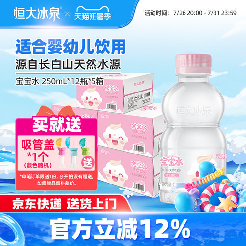 恒大冰泉矿泉水适合婴幼儿长白山