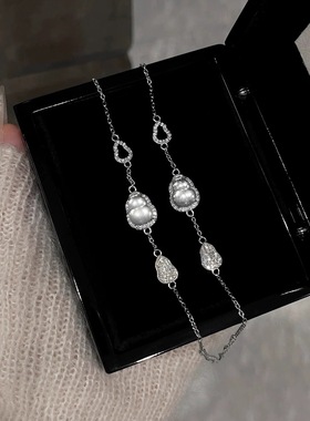 Eleven 高冰镶嵌葫芦手链新中式纯银福禄双全手链女高品质水沫玉