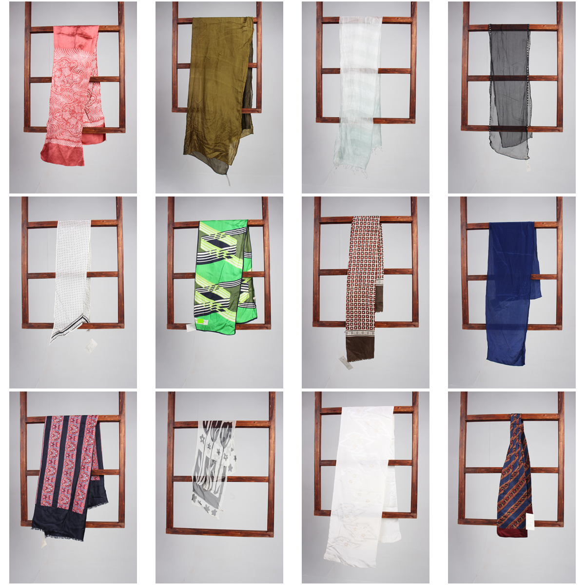 WJ250古着vintage秋冬日系甜美风日常百搭保暖 围巾丝巾披肩