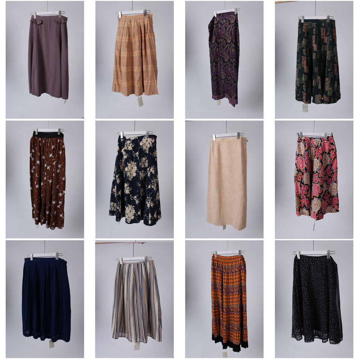 BK52古着vintage中古文艺学院风韩系森系女装日系百搭短裙半身裙